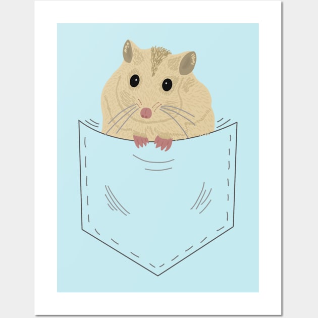 Pocket Hamster Wall Art by Geometrico22